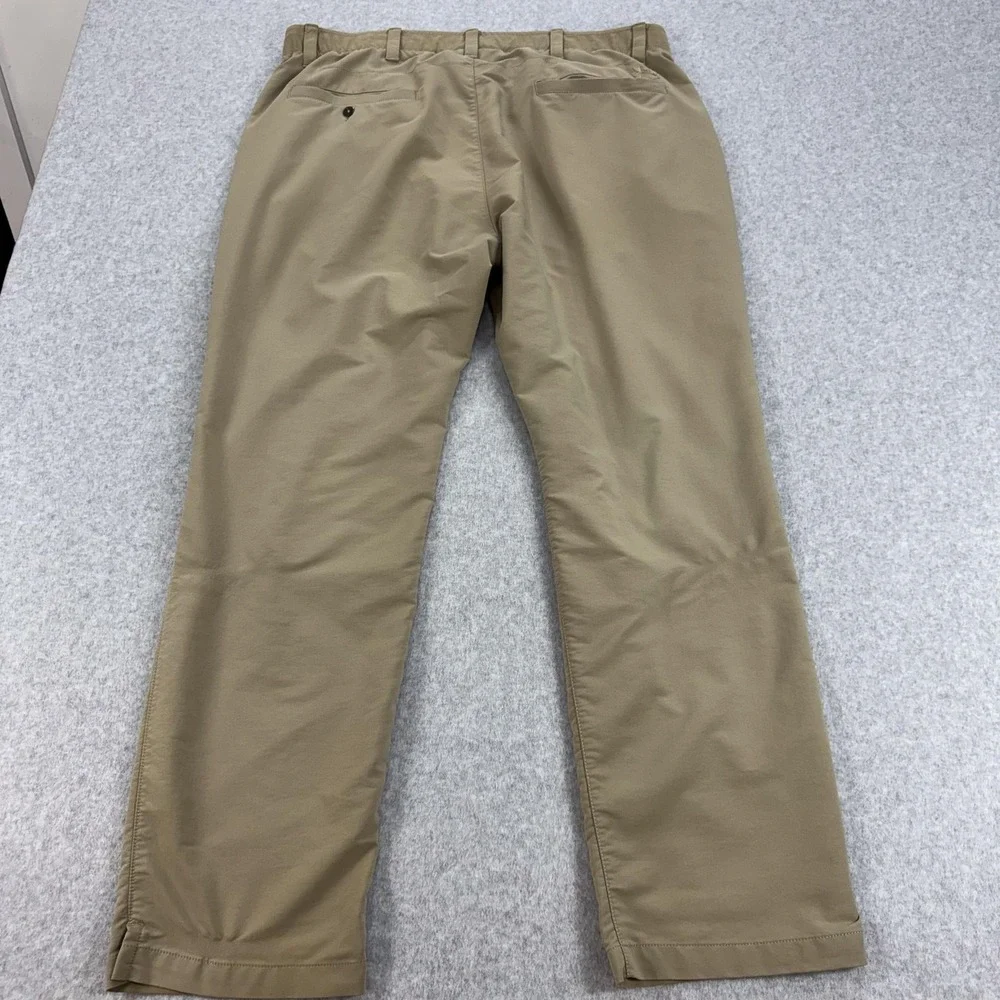 Under Armour Match Play Golf Pants Mens 40x32 Beige Stretch Loose Chino Preppy